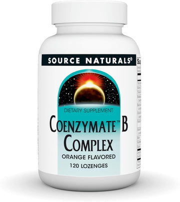 Source Naturals Coenzymate B Complex - Orange Flavor That Melts In Mouth - B Vitamins - 120 Lozenges