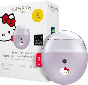 Geske X Hello Kitty | Smartappguided™ Facial Hydration Refresher | 4 In 1 | Water Atomizer | Facial Steamer | Face Mister | Facial Cleansing Device | Mister | Skin Cosmetics | Natural Glow