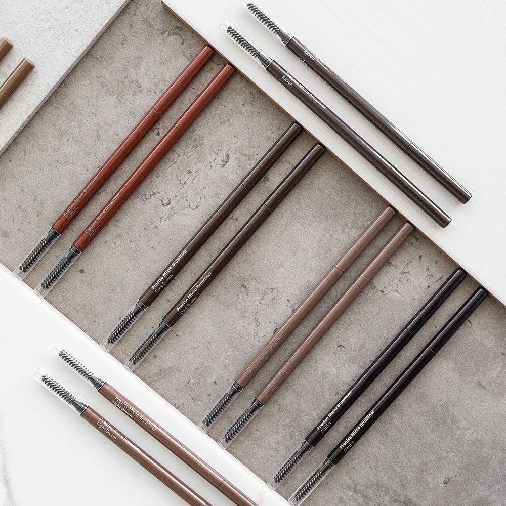 Glo Skin Beauty Precise Micro Browliner | Long-Lasting, Wax-Based Formula Glides On Skin And Shapes Your Brows, (Dark Brown) : Beauty & Personal Care