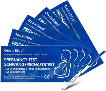One Step: 10 Highly Sensitive 10Miu Pregnancy Test Strips (Tests Up To 6 Days Earlier)
