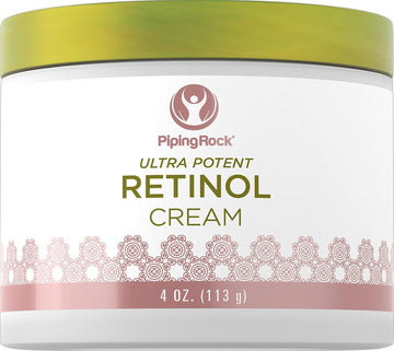 Piping Rock Retinol Cream for Face | 4 oz | Ultra Potent | Non GMO, Gluten Free
