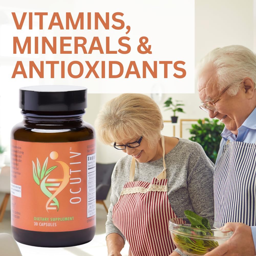 Buy Youngevity Ocutiv™ - Eye Vitamin & Mineral Supplement - Contains Vitamin A, C, E, Zinc, Bilberry, Lutein, Lycopene, Zeaxanthin, Astaxanthin - 30 Capsules On  Free Shipping On Qualified Orders