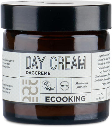 Ecooking Hydrating & Moisturising Day Cream 50Ml With Hyaluronic Acid & Vitamin E | Anti Aging Face Cream | Nourishing Skincare With Natural & Organic Ingredients