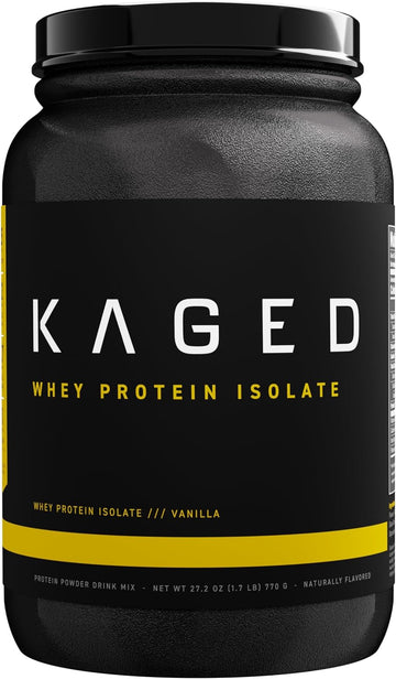 Kaged Whey Protein Isolate Powder | Vanilla | 100% Pure Low Lactose Wh