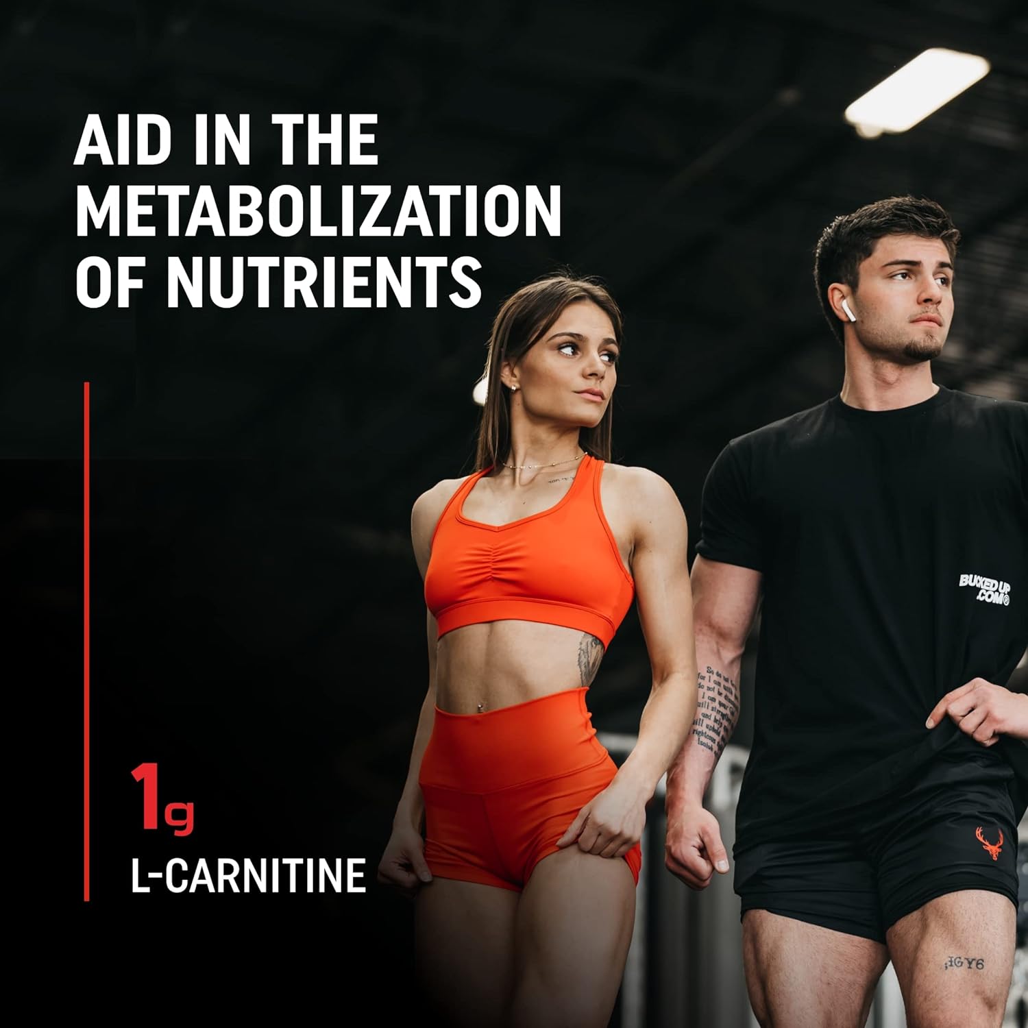 Bucked Up- BCAA RACKED™ Branch Chained Amino Acids | L-Carnitine, Acetyl L-Carnitine, GBB | Post Workout Recovery, Protein Synthesis, Lean Muscle BCAAs That You Can Feel! 30 Servings (Blood Raz) : Health & Household