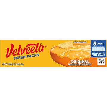 Velveeta Fresh Packs Original Cheese, 5 Ct Blocks