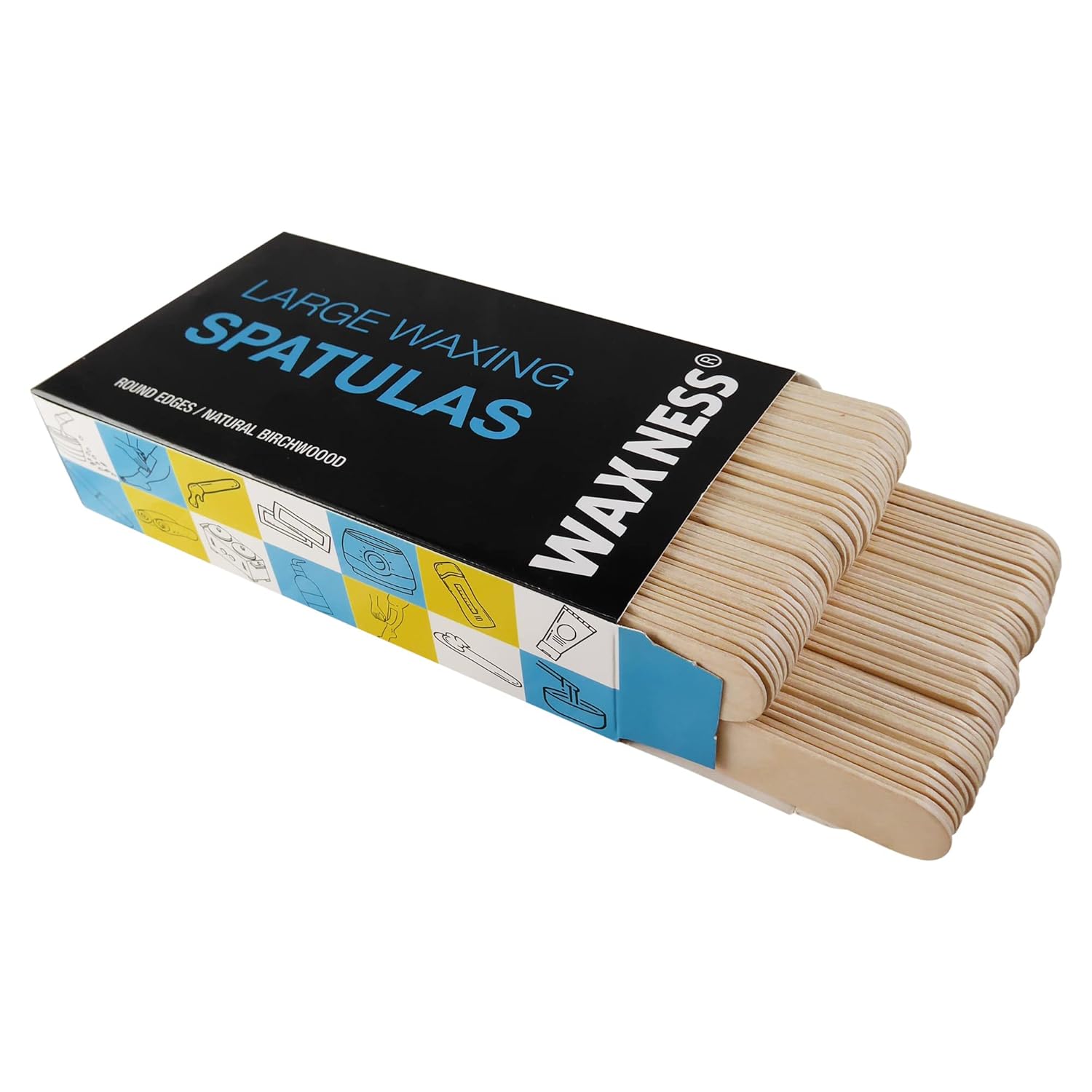 Wax Necessities Body Wax Spatulas Applicators 500 Pack : Beauty & Personal Care