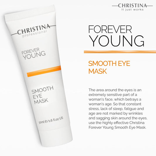 -Christina- Forever Young Smooth Eyes Facial Mask With Vitamin E | Anti-Aging Eye Care | Moisturizing Face Masks Skincare | Reduces Wrinkles | Rosacea Care | For Dry, Normal, Sensitive Skin 50Ml