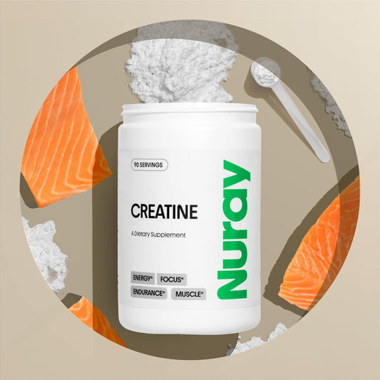 Nuray Premium Creatine Monohydrate Powder – Energy Enhancer And Exercise Performance & Recovery, Support Muscle Mass & Brain Function – Unflavored, 90 Serving, Vegetarian