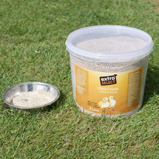 Extra Select Chick Crumbs Complete Chick Feed Tub, 5 Litre07Ccb5