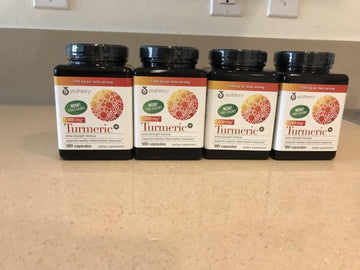 Youtheory Turmeric Extra Strength Formula Capsules 1,000 Mg Per Daily, 180 Count -4 Pack