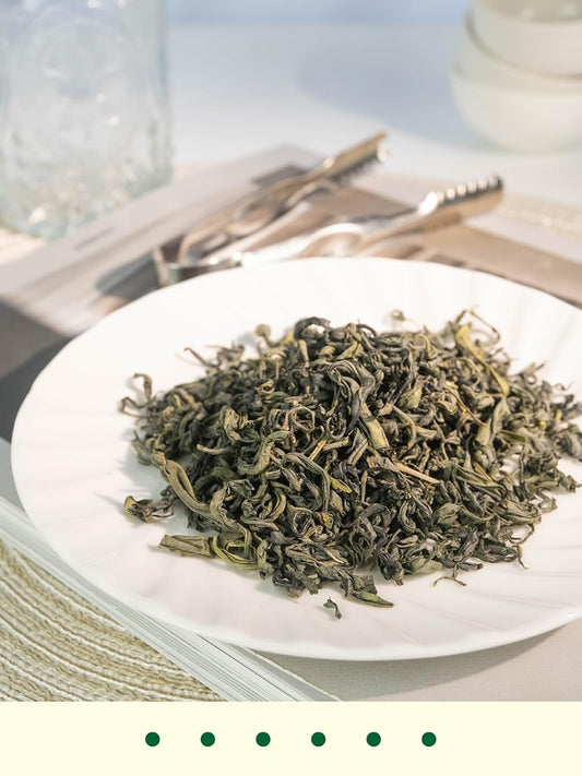 Gldnt Organic Green Tea, Loose Leaf, High Mountain, Smooth & Delicate Flavor, Caffeinated, 16Oz
