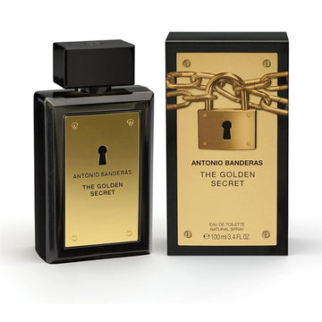 Antonio Banderas Perfumes - The Golden Secret - Eau De Toilette Spray For Men - Long Lasting - Masculine, Casual And Elegant Fragrance - Mint, Apple And Spicy Notes - Ideal For Day Wear - 3.4 Fl Oz