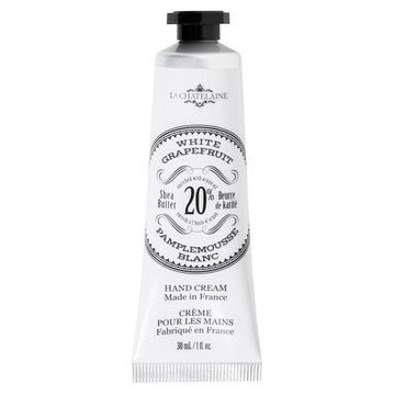 La Chatelaine 20% Shea Butter Hand Cream Travel Size, Organic Argan Oil, Moisturizing, Nourishing, Repairing, Extra-Rich Hand Lotion, Made In France, Paraben Free, 1 Oz / 30Ml (Lemon Verbena)