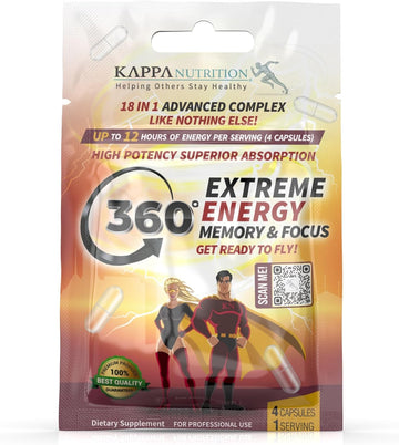 360 Extreme Energy, Memory & Focus 1 Sachet (4 Capsules Ea)