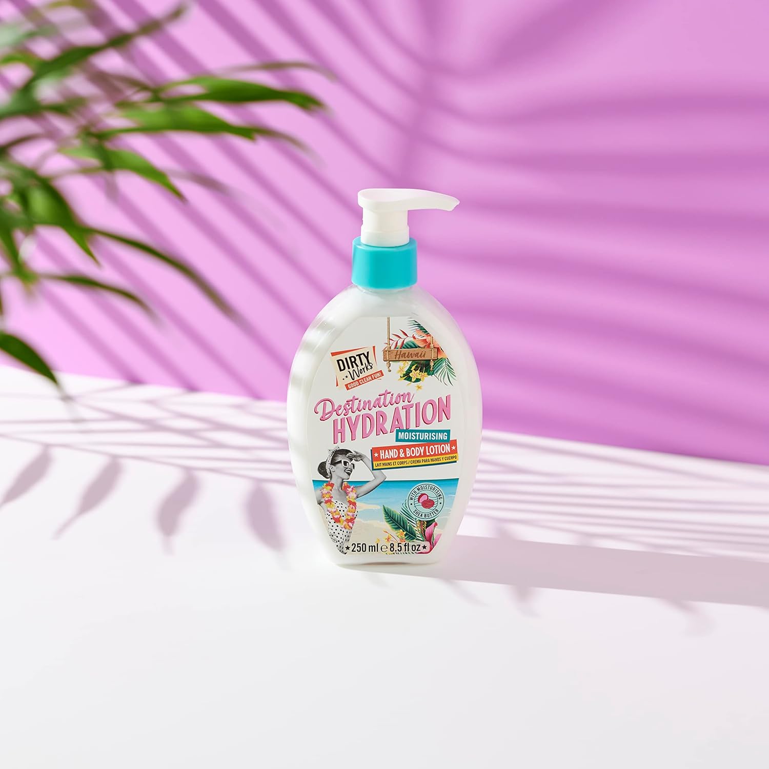 Dirty Works Destination Hydration Moisturising Hand & Body Lotion, Vegan Hand Cream 250Ml Pump Dispenser : Beauty & Personal Care