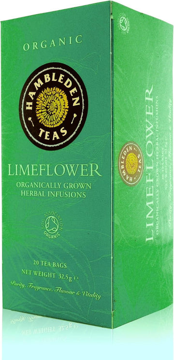 Hambleden Herbs Organic Lime Flower 20 Tea Bags (Pack Of 6)
