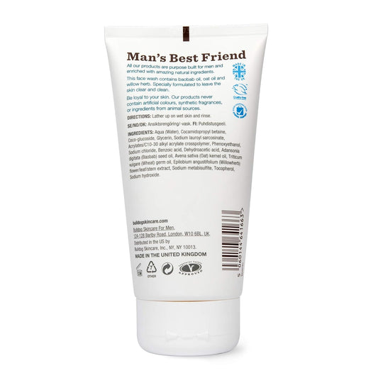 Bulldog Mens Skincare And Grooming Sensitve Face Wash, 5 Fluid Ounce