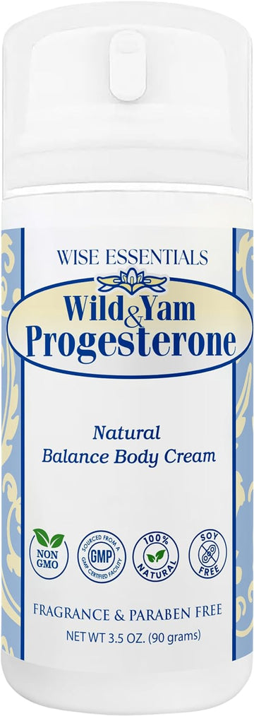 Wise Essentials Wild Yam Cream – Paraben-Free, Fragrance-Free, Non-Gmo Moisturizing Skin Cream
