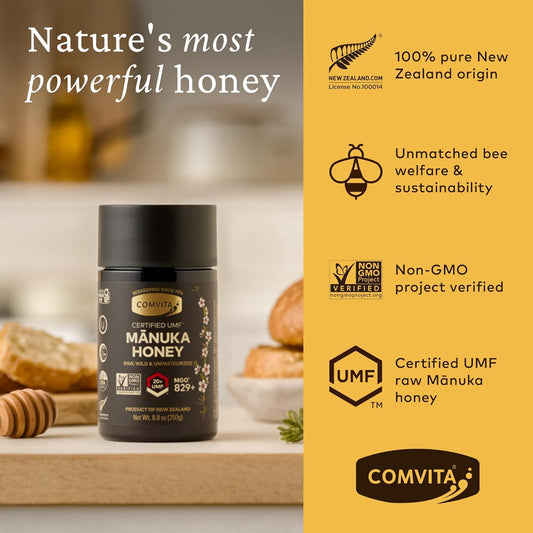 Comvita Unpasteurised Manuka Honey From New Zealand (Umf 20+, Mgo 829+) - 250G