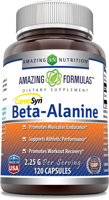Amazing Formulas Beta Alanine 2.25 Grams Per Serving,120 Capsules Supplement