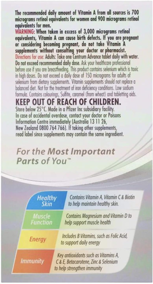 Centrum Advance (100 Tablets)