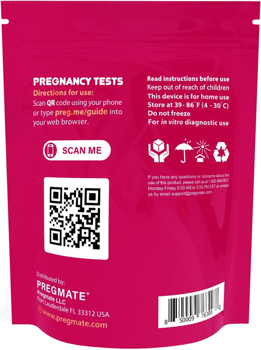 Pregmate Pregnancy Midstream Tests (20 Count)