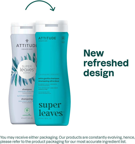 Attitude Clarifying Hair Shampoo, Ewg Verified, Restores Shine, Naturally Derived Ingredients, Vegan And Plant Based, Lemon Leaves And White Tea, 473 Ml