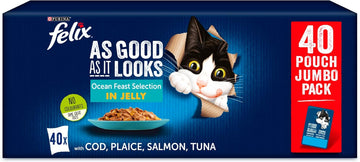 Felix As Good As It Looks Ocean Feasts Cat Food 100 G (Pack Of 40)108851034
