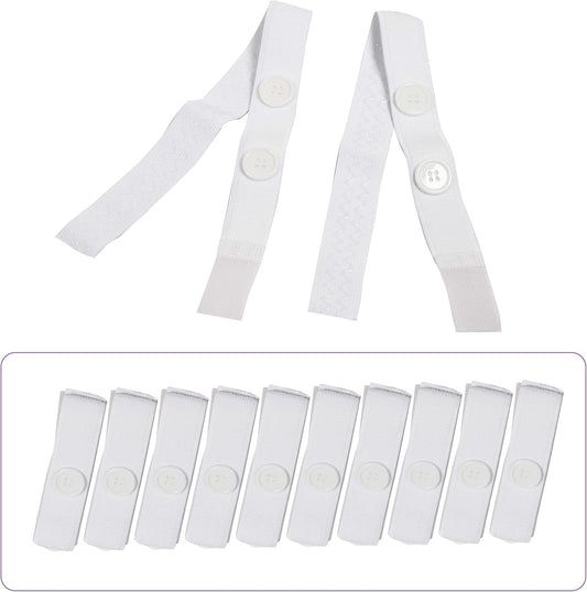 Ved Pairs Of Fix Leg Bag Straps, Urine Drainage Bag Strap, Catheter Leg Bag Straps, With Soft Elastic Fabric, Comfortable Silicone Grips And Velcro Strap, 2.5Cm X 40 Cm(Pack Of 10)
