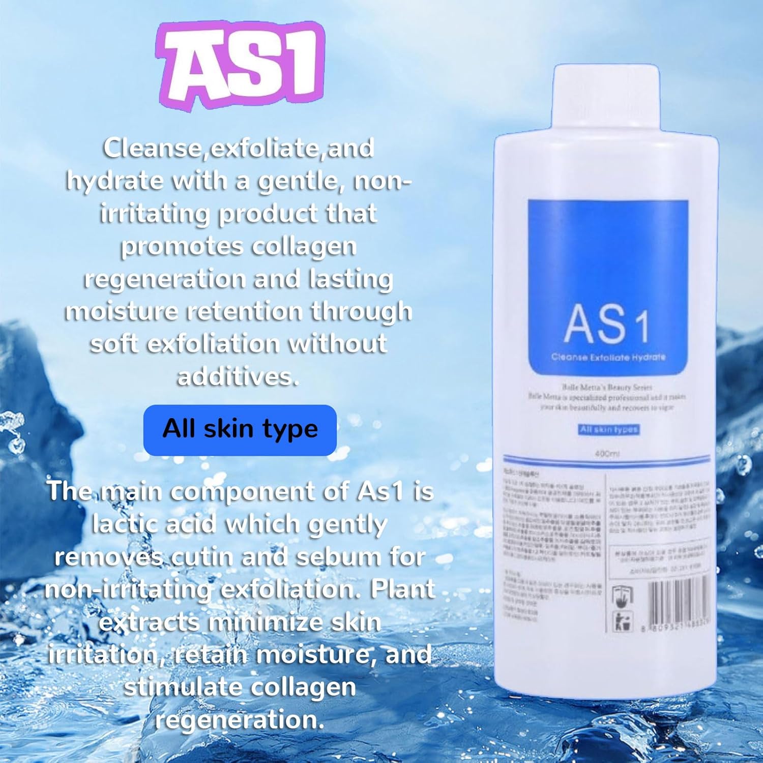 Nielies Aqua Peeling Solution For Hydradermabrasion Machines – Peeling Solution For All Skin Types (As1, Sa2, Ao3) – Deep Cleansing, Hydration : Beauty & Personal Care