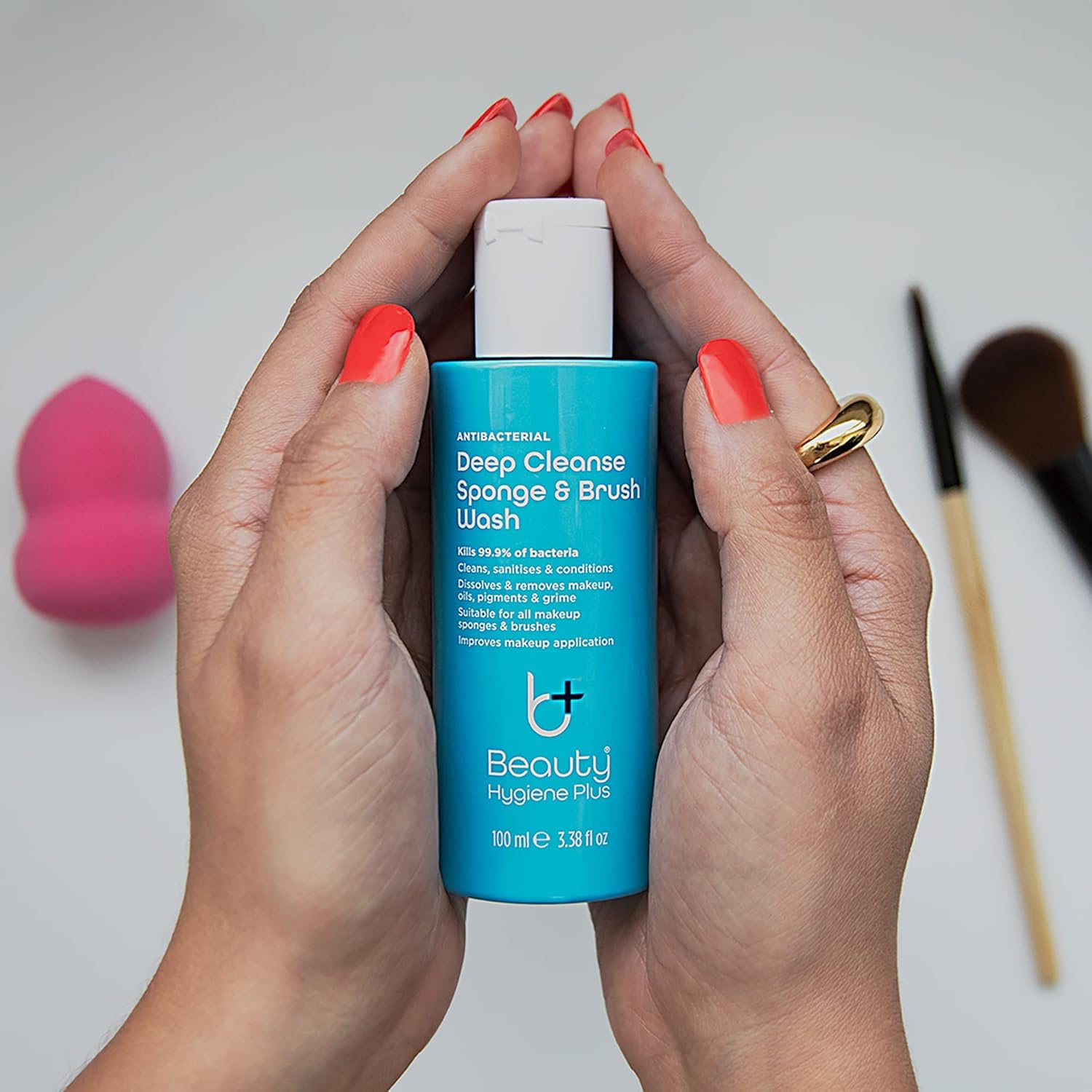 Beauty Hygiene Plus Deep Cleanse makeup Sponge & Brush Wash Conditioning Antibacterial 50ml : Amazon.co.uk: Beauty