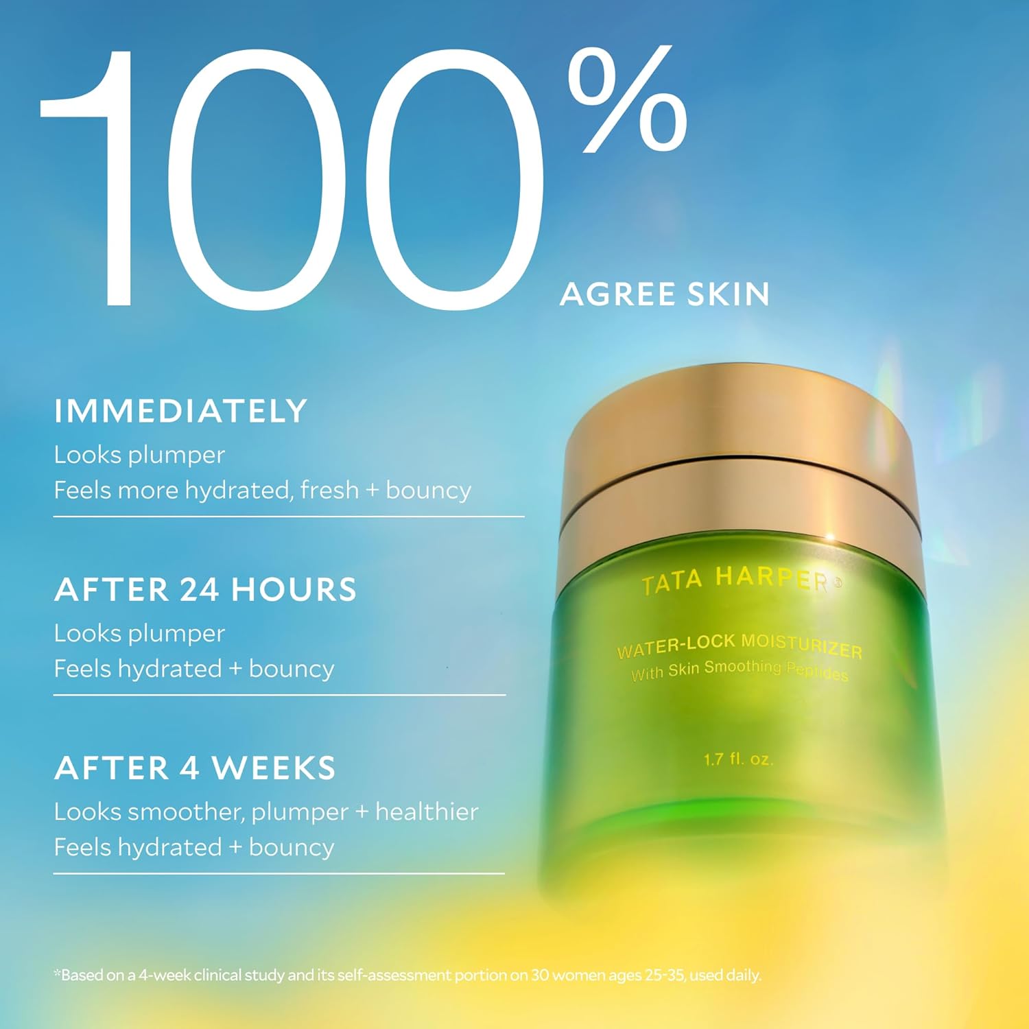 Tata Harper Water-Lock Moisturizer, Lightweight, Silicone-Free Hydrator, 100% Natural, Made Fresh In Vermont (Refill) : Beauty & Personal Care