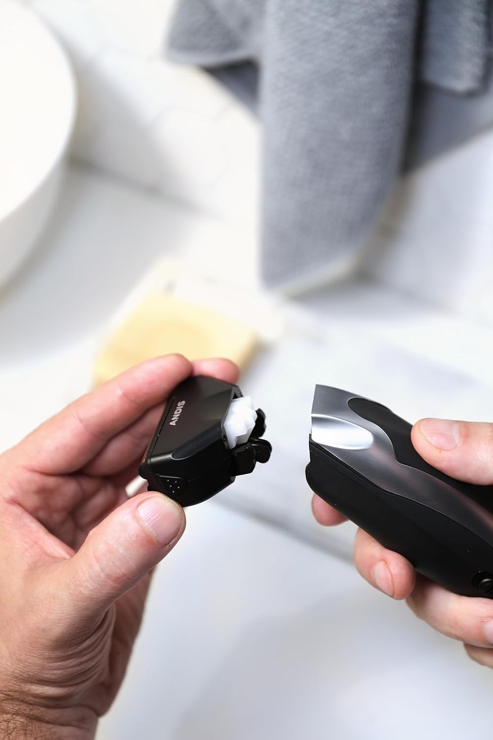 Andis 42400 Inliner All-In-One Trim & Shave Hair Trimmer And Foil Shaver Kit, Silver : Beauty & Personal Care