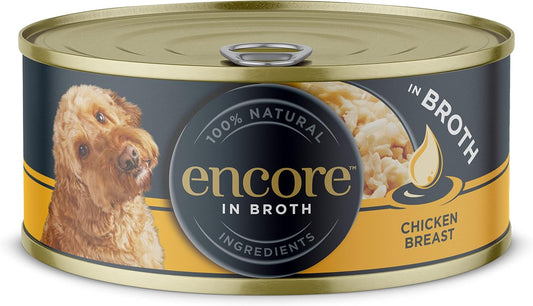 Encore 100% Natural Wet Dog Food Tin, Chicken Breast With Rice Tin 156G, Pack Of 12Enc5001