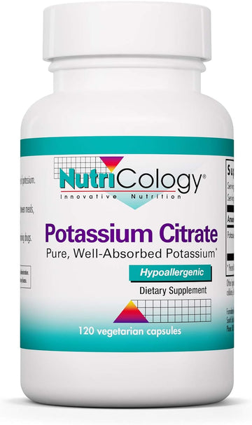 Nutricology Potassium Citrate, Vegicaps, 120-Count