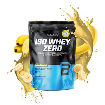 Biotechubiotechusa Iso Whey Zero | Premium Whey Protein Isolate | Grass-Fed | Enzyme-Free | Sugar- And Gluten-Free, 500 G, Banana