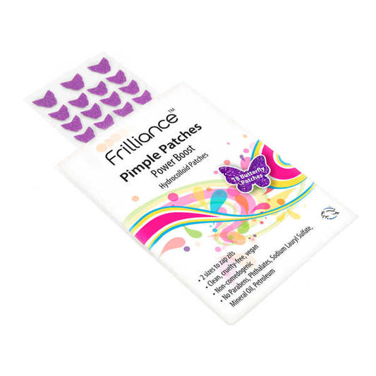 Frilliance Pimple Patches Purple Butterflies (18 Ct/2 Sizes)