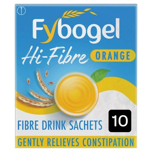 Fybogel Hi Fibre Orange Constipation Relief 10 Sachets