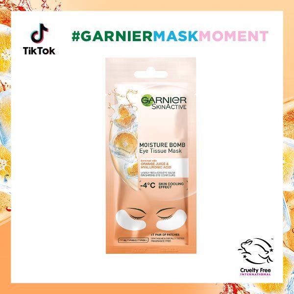 Garnier Eye Sheet Mask Hyaluronic Acid And Orange Juice 6G