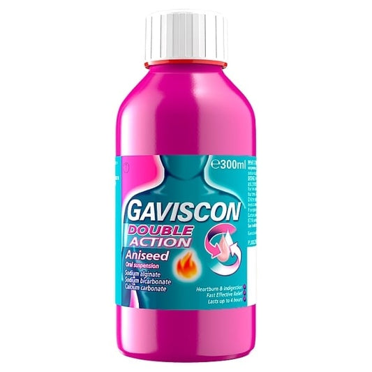 Gaviscon Heartburn & Indigestion Double Action Aniseed 300Ml