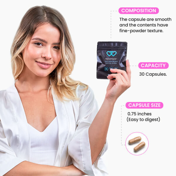 Gluteboost Macastack - Maca Root Powder Pills - 30 Capsules