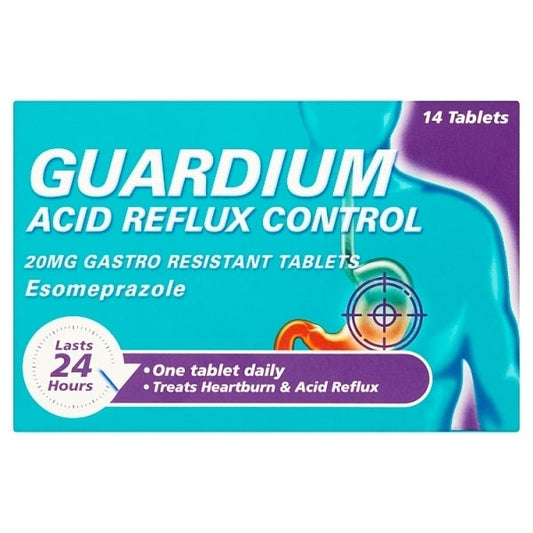 Guardium Acid Reflux Control Tabs Heartburn Indigestion 14S
