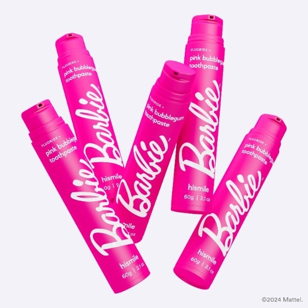 Hismile Barbie Pink Bubblegum Toothpaste