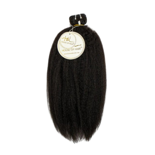 House Of Hair Uk Kinky Straight Ebony Weft 24 - Bundle