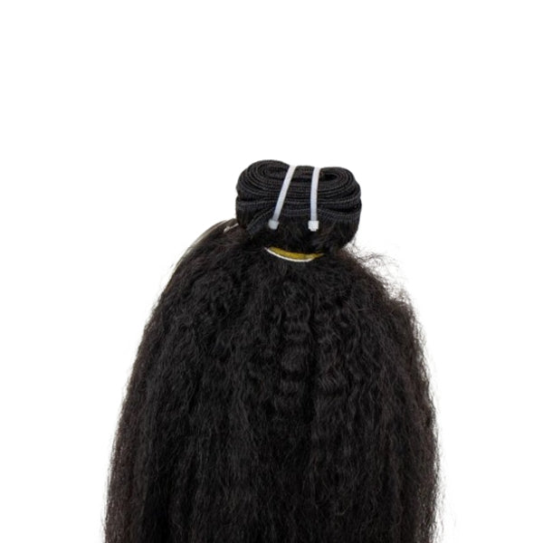 House Of Hair Uk Kinky Straight Ebony Weft 24 - Bundle