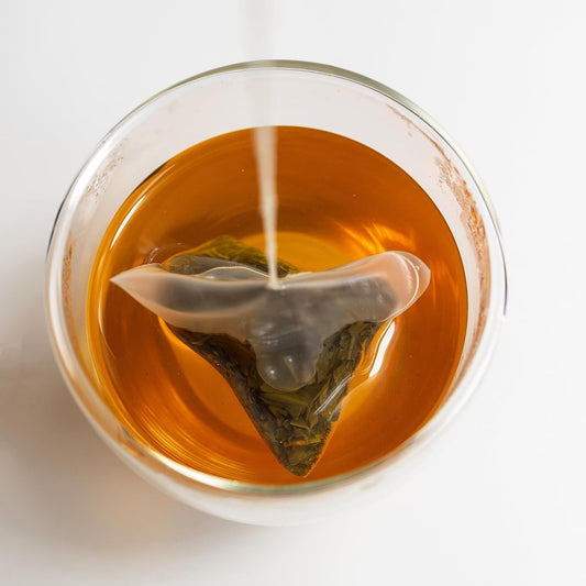 Decaffeinated Decaf Green Tea - 50 Pyramid Tea Bags Sachets In A Resealable Bag