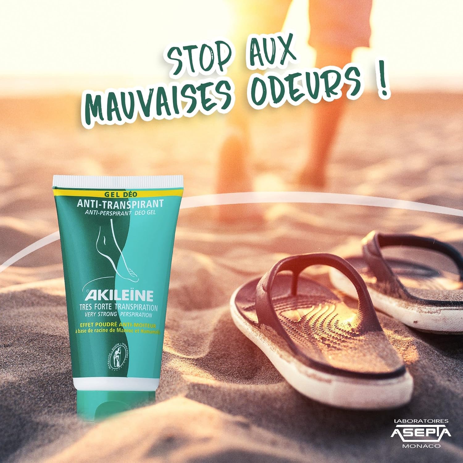 Akileine Antiperspirant Gel, 75Ml