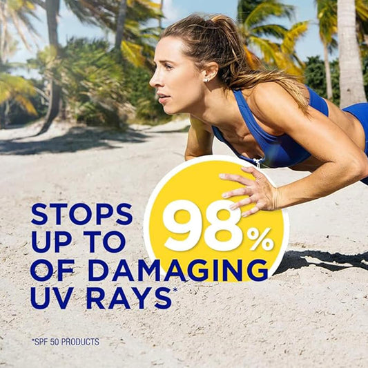 Coppertone Sunscreen Pack, Sport Spf 50 Sunscreen Lip Balm, 0.13 Oz Tube + Pure And Simple Baby Sunscreen Stick Spf 50, 0.49 Oz + Pure And Simple Kids Sunscreen Stick Spf 50, 0.49 Oz