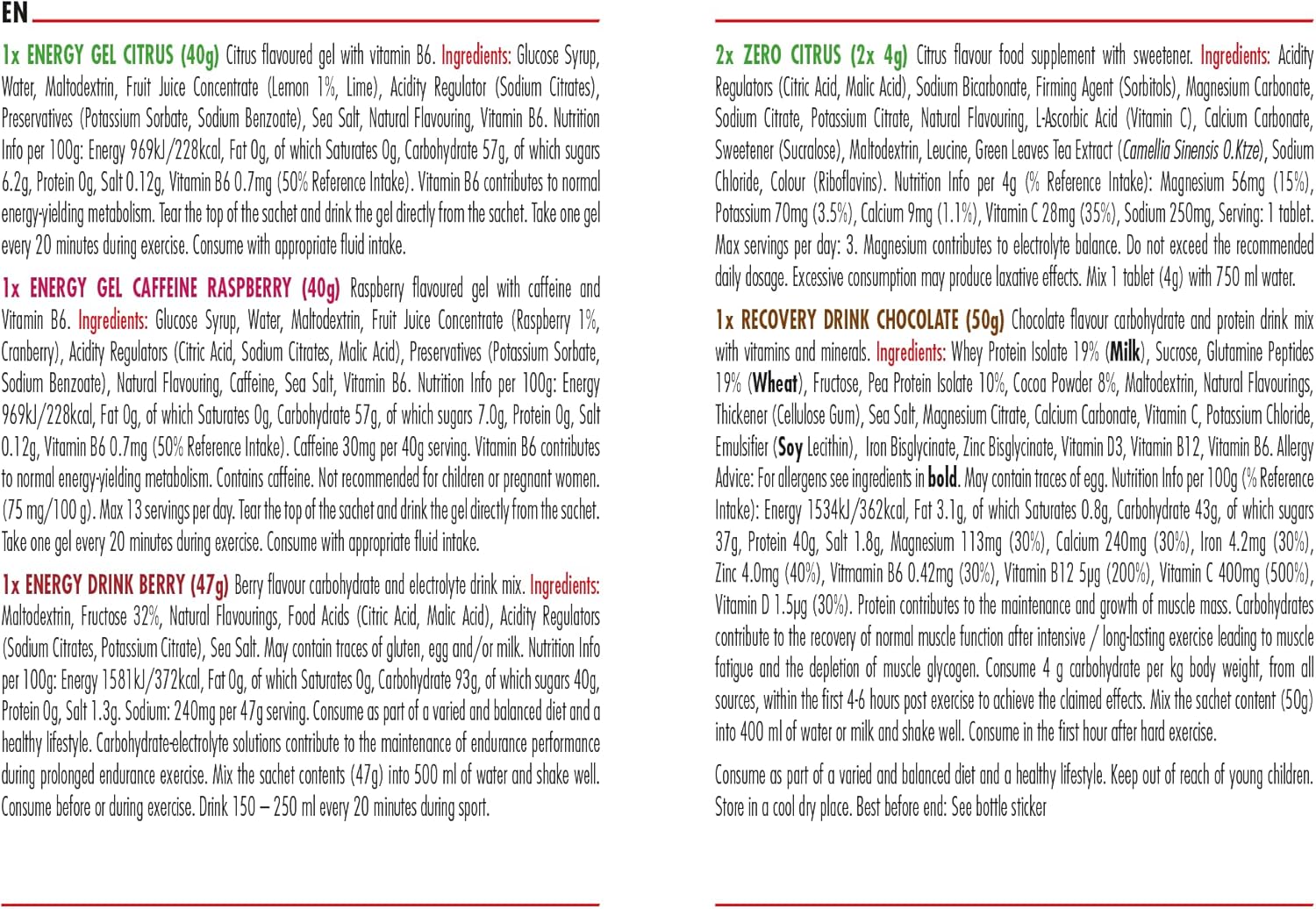 HIGH5 Starter Kit Nutrition Pack Combining Energy, Hydration & Recovery, (Pack of 2) : Amazon.co.uk: Health & Personal Care